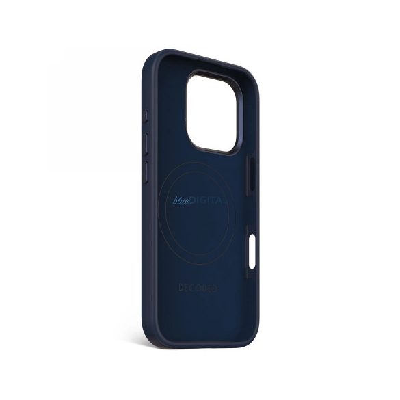 Decoded AntiMicrobial silicon Backcover MagSafe caz compatibil pentru iPhone 16 Pro - Navy Blue