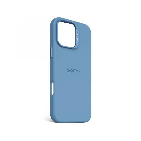 Decoded AntiMicrobial silicon Backcover MagSafe caz compatibil pentru iPhone 16 Pro Max - albastru