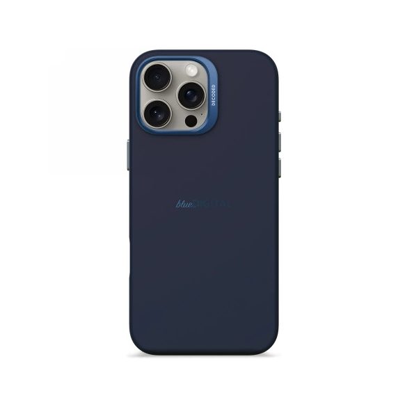 Decoded AntiMicrobial silicon Backcover MagSafe caz compatibil pentru iPhone 16 Pro Max - Navy Blue