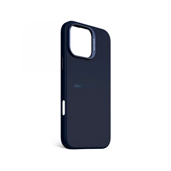 Decoded AntiMicrobial silicon Backcover MagSafe caz compatibil pentru iPhone 16 Pro Max - Navy Blue