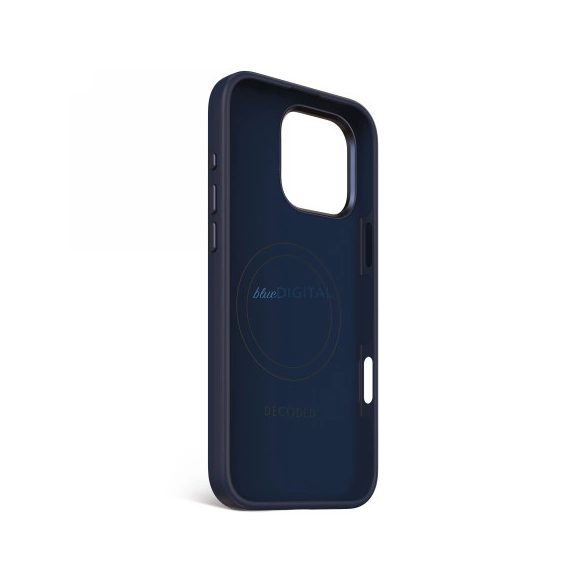 Decoded AntiMicrobial silicon Backcover MagSafe caz compatibil pentru iPhone 16 Pro Max - Navy Blue