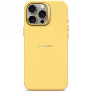 Decoded AntiMicrobial silicon Backcover MagSafe caz compatibil pentru iPhone 16 Pro Max - galben