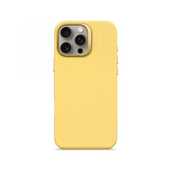 Decoded AntiMicrobial silicon Backcover MagSafe caz compatibil pentru iPhone 16 Pro Max - galben