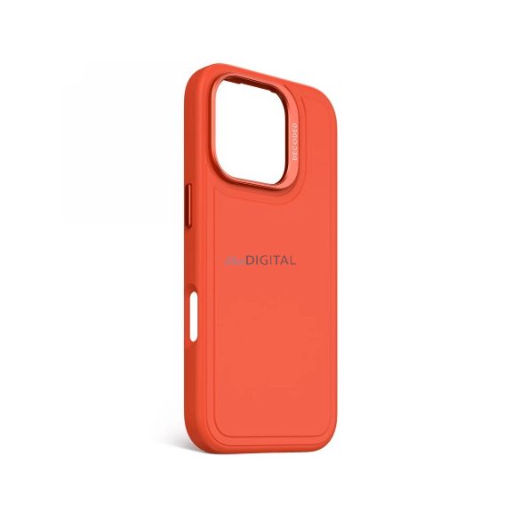 Decoded AntiMicrobial silicon Stacks Backcover MagSafe caz compatibil pentru iPhone 16 Pro - portocaliu