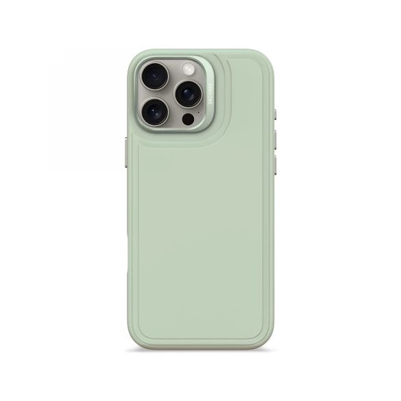 Decoded AntiMicrobial Silicone Stacks Backcover MagSafe caz compatibil pentru iPhone 16 Pro Max - verde