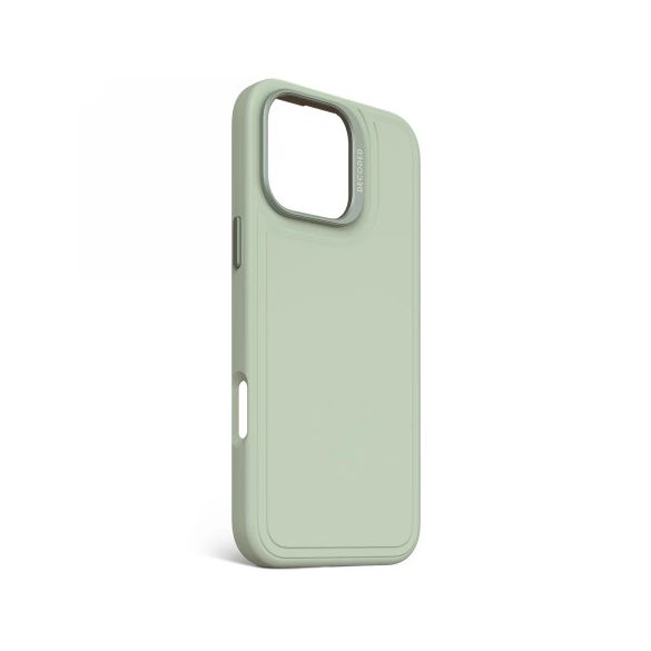 Decoded AntiMicrobial Silicone Stacks Backcover MagSafe caz compatibil pentru iPhone 16 Pro Max - verde