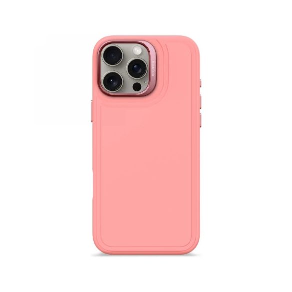 Decoded AntiMicrobial silicon Stacks Backcover MagSafe caz compatibil pentru iPhone 16 Pro Max - roz