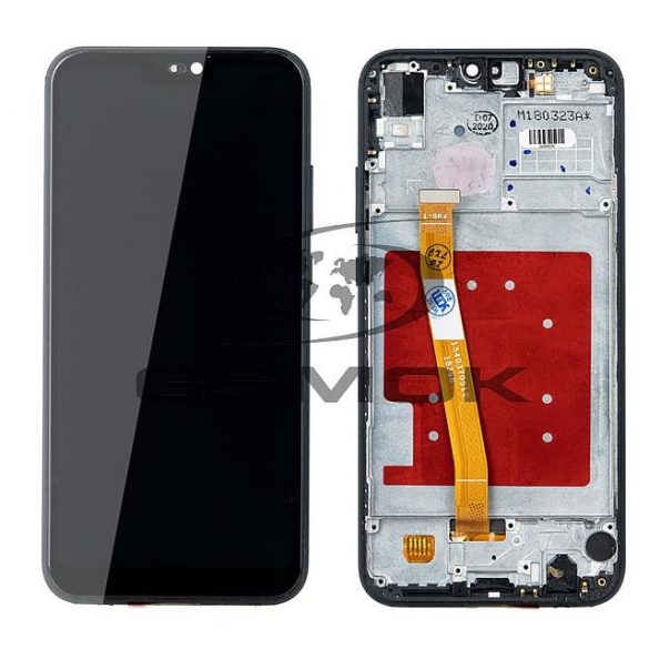 LCD + TOUCH PAD COMPLET HUAWEI ASCEND P20 LITE ANE-AL00, ANE-TL00, ALE-LX1, ANE-L21 NEGRU CU CADRU FĂRĂ LOGO