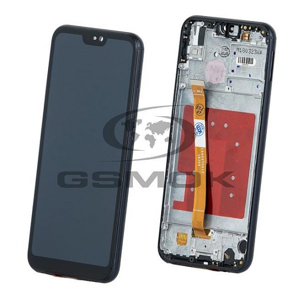 LCD + TOUCH PAD COMPLET HUAWEI ASCEND P20 LITE ANE-AL00, ANE-TL00, ALE-LX1, ANE-L21 NEGRU CU CADRU FĂRĂ LOGO