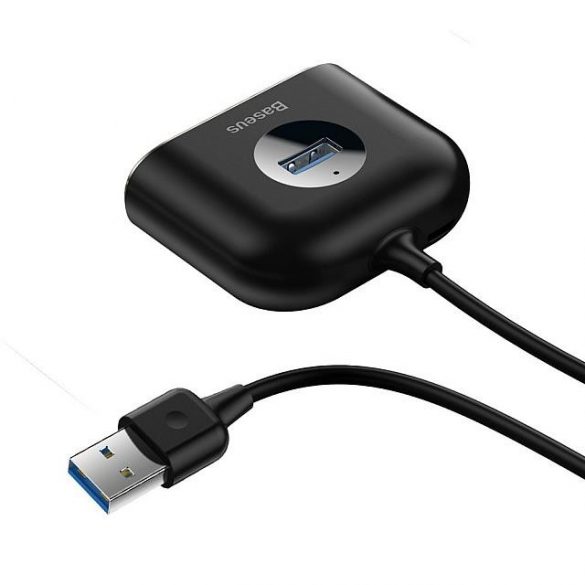 HUB ADAPTATOR USB-A USB-C BASEUS PATRAT ROTUND 4XUSB MICRO USB CAHUB-AY01 NEGRU