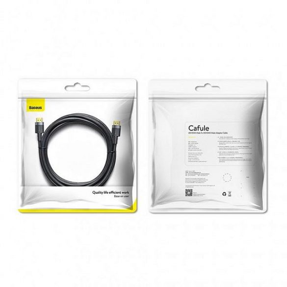 CABLU HDMI - HDMI 2.0 3M BASEUS CAFUL CADKLF-G01 NEGRU