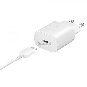 Încărcător de perete de călătorie Samsung 25W USB tip C + cablu USB tip C 1M alb (EP-TA800XWEGWW)