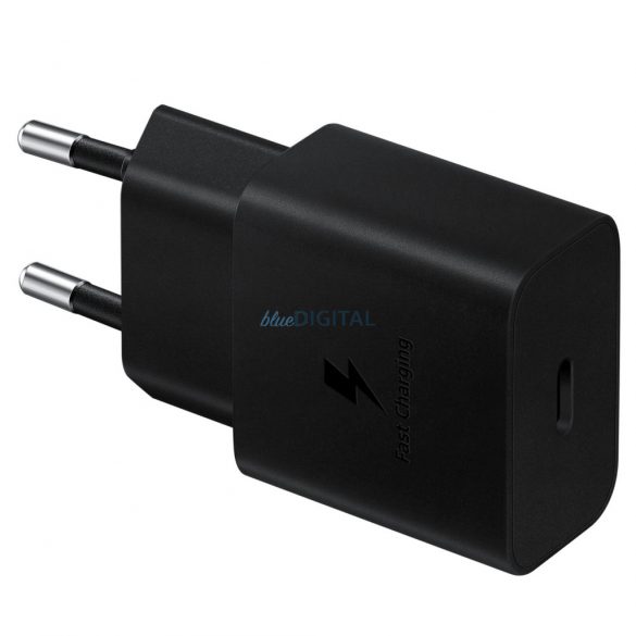 Samsung EP-T1510XBEGEU Încărcător AC cu 1x conexiune USB-C și cablu Type-C - Type-C 15W PD - negru