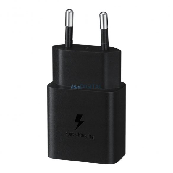 Samsung EP-T1510XBEGEU Încărcător AC cu 1x conexiune USB-C și cablu Type-C - Type-C 15W PD - negru