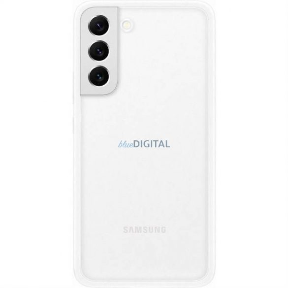 Husă cu cadru Samsung pentru Samsung Galaxy S22 + (S22 Plus) SM-S906B / DS alb (EF-MS906CWEGWW)