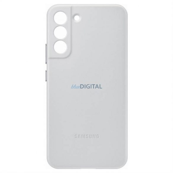 Husă din piele Samsung Husă din piele naturală pentru Samsung Galaxy S22 + (S22 Plus) gri deschis (EF-VS906LJEGWW)