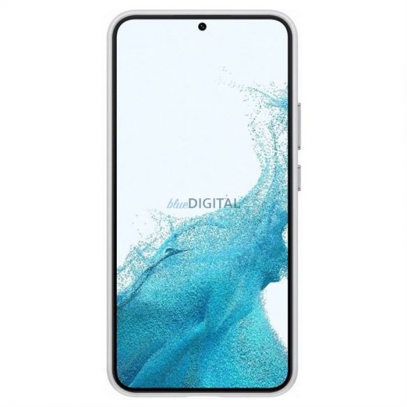 Husă din piele Samsung Husă din piele naturală pentru Samsung Galaxy S22 + (S22 Plus) gri deschis (EF-VS906LJEGWW)