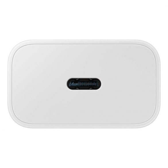 Încărcător de perete Samsung EP-T2510XWEGEU 25W SFC GaN cu cablu USB-C - alb