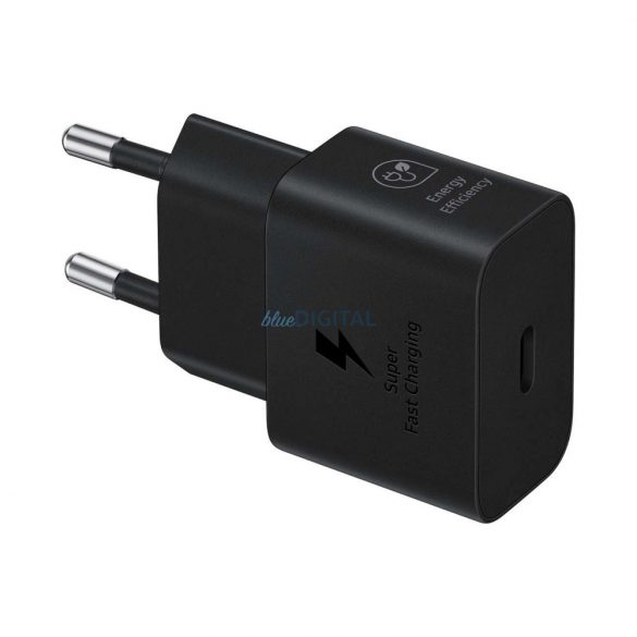 Încărcător de perete Samsung EP-T2510XBEGEU 25W SFC GaN cu cablu USB-C - negru