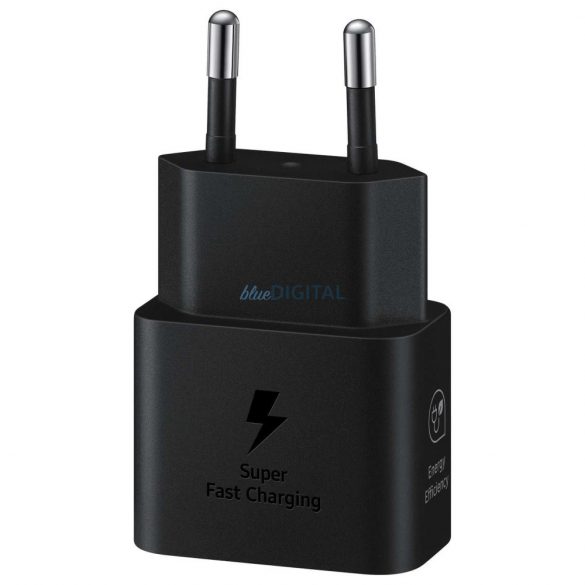 Încărcător de perete Samsung EP-T2510XBEGEU 25W SFC GaN cu cablu USB-C - negru