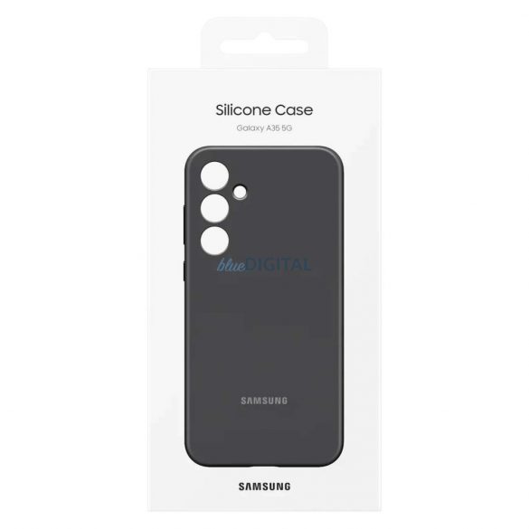 Husa din silicon Samsung EF-PA356TBEGWW pentru Samsung Galaxy A35 - neagra