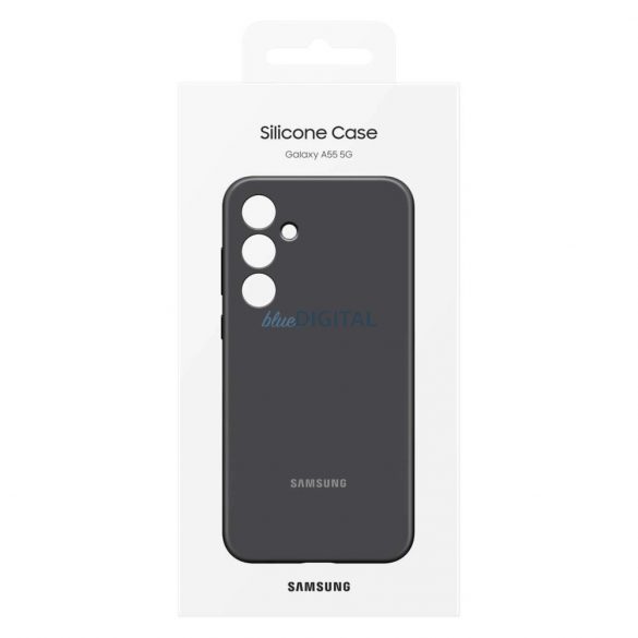 Husa din silicon Samsung EF-PA556TBEGWW pentru Samsung Galaxy A55 - neagra