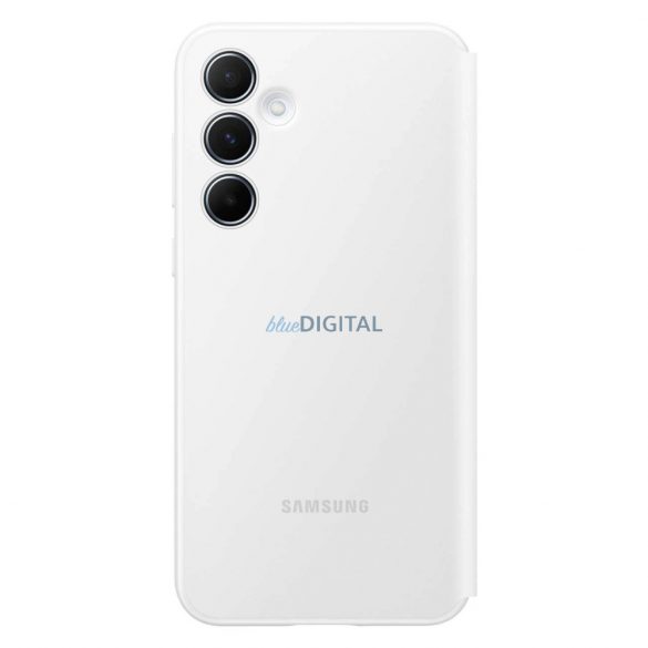 Husă Samsung Smart View Wallet EF-ZA556CWEGWW cu clapă pentru Samsung Galaxy A55 - albă