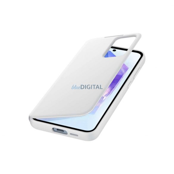 Husă Samsung Smart View Wallet EF-ZA556CWEGWW cu clapă pentru Samsung Galaxy A55 - albă