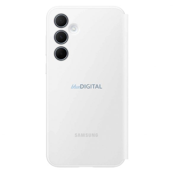 Husă Samsung Smart View Wallet EF-ZA356CWEGWW cu clapă pentru Samsung Galaxy A35 - albă