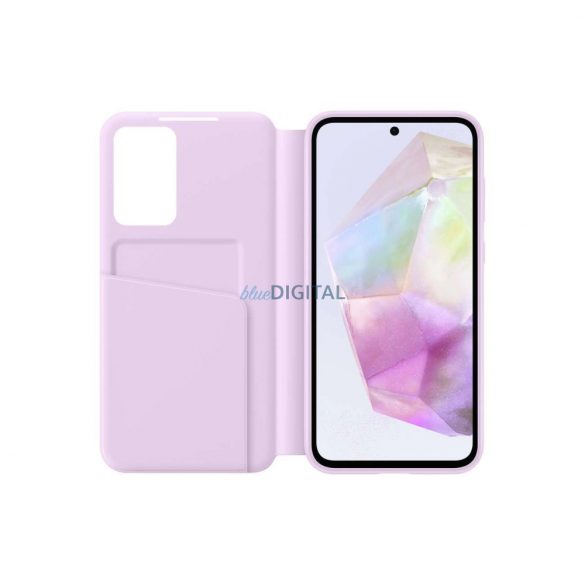 Husă Samsung Smart View Wallet EF-ZA356CVEGWW cu clapă pentru Samsung Galaxy A35 - violet