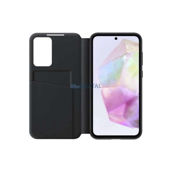 Husă Samsung Smart View Wallet EF-ZA356CBEGWW pentru Samsung Galaxy A35 - neagră