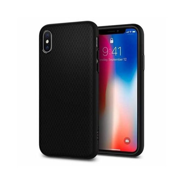 Spigen Liquid Air Armor Phone Husă iPhone XS/X negru Phone Husă Phone Husăs