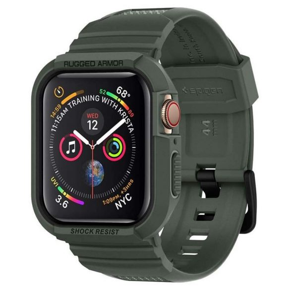 SPIGEN RUGGED armură PRO Apple Watch 4 (44MM) husă de protecție verde militar pentru ceas