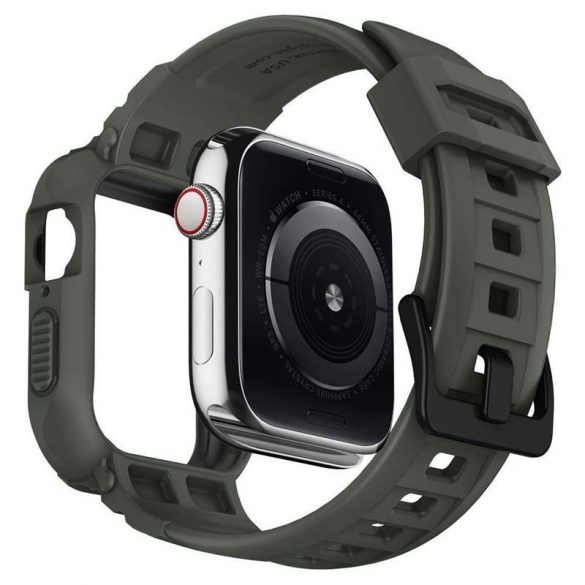 SPIGEN RUGGED armură PRO Apple Watch 4 (44MM) husă de protecție verde militar pentru ceas