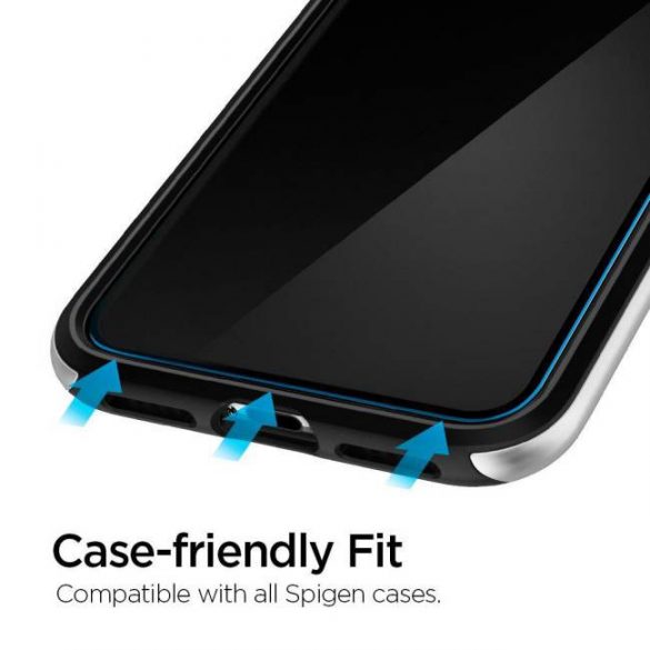 Folie securizată Spigen Alm Glas.Tr Slim 2-Pack Iphone 11