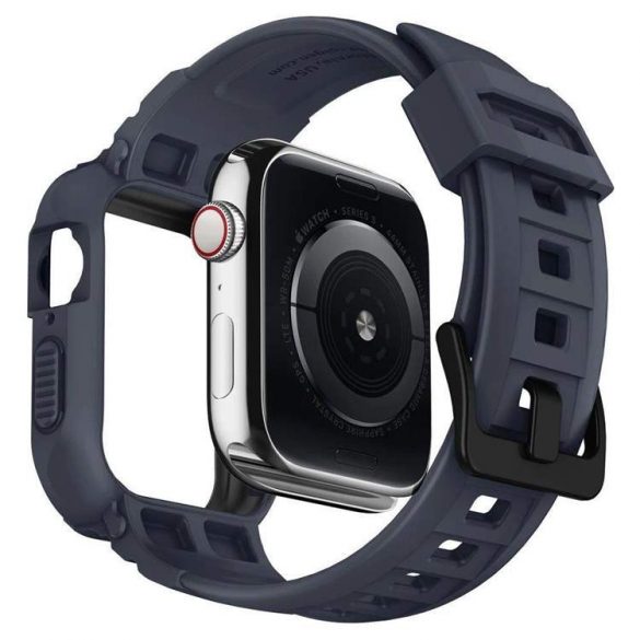 Spigen Rugged Armor "Pro" curea de înlocuire Apple Watch 4 / 5 / 6 / 7 / 8 / 9 / SE (44 / 45 mm) gri