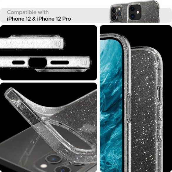 Spigen Liquid Crystal iPhone 12 Pro / iPhone 12 Glitter CrystalHusăde telefon