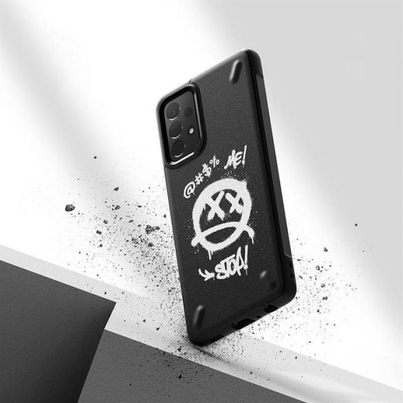 Ringke Onyx Design Durabil TPU Husă pentru Samsung Galaxy A72 4G negru (Paint) (OXSG0047)