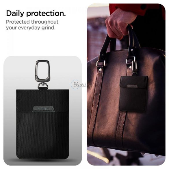 FARADAYA SPIGEN POUCH KEYLESS RFID SIGNAL BLOCKER NEGRU