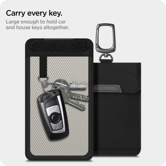 FARADAYA SPIGEN POUCH KEYLESS RFID SIGNAL BLOCKER NEGRU