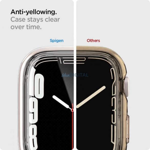 Husa Spigen Ultra Hybrid pentru Apple Watch 7 / 8 / 9 (41 mm) - transparenta