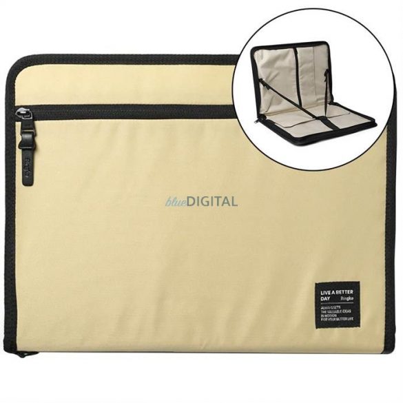 Husă universală Ringke Smart Zip Pouch pentru laptop, tabletă (până la 13 ''), suport, geantă, organizator, bej