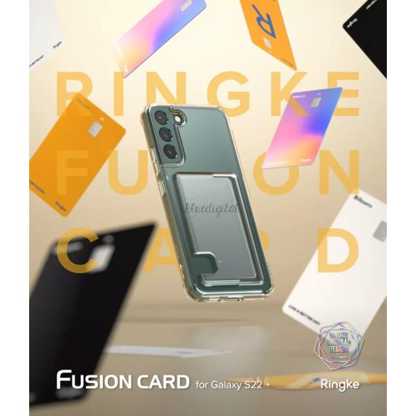 Husă pentru card Ringke Fusion pentru Samsung Galaxy S22 + (S22 Plus) Portofel pentru carduri Documente transparentă (FCD593R52)