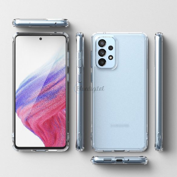 Husa Ringke Fusion Matte din tpu cu cadru pentru samsung galaxy a73 translucid