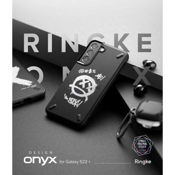 Ringke Onyx Design Durable Husă Husă pentru Samsung Galaxy S22 + (S22 Plus) negru (X) ()