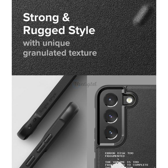 Husă durabilă din TPU Ringke Onyx Design pentru Samsung Galaxy S22 + (S22 Plus) negru (Graffiti) ()