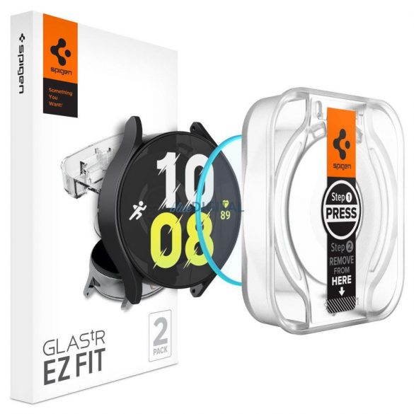 GLAS TEMPERAT Spigen GLAS.TR "EZ-FIT" 2-PACK GALAXY Watch 6 (44 MM) CLEAR