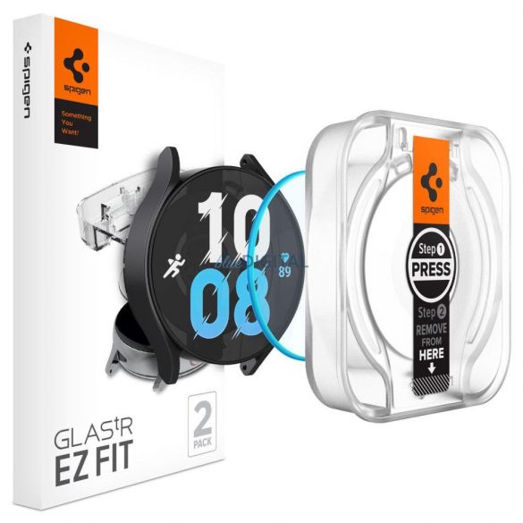 STICLA CALITA Spigen GLAS.TR „EZ-FIT” PACK DE 2 GALAXY Watch 6 (40 MM) TRANSPARENT