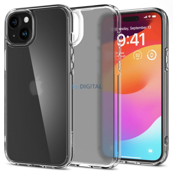 Husa Spigen Ultra Hybrid pentru iPhone 15 Plus - transparenta