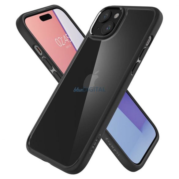 SPIGEN ULTRA HIBRID IPHONE 15 PLUS NEGRU MAT